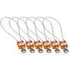 Veiligheidssloten – compact met kabel, Oranje, KA - Identieke sloten, Staal, 216.00 mm, 6 Stuk / Doos